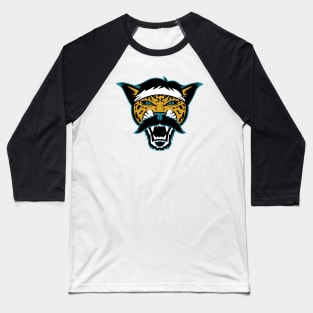 Jag-Stache - Black Baseball T-Shirt